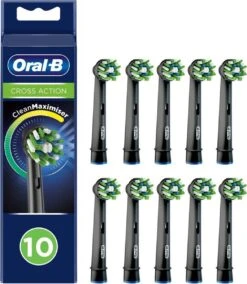 Oral B Oral-B CrossAction - Met CleanMaximiser-technologie - Opzetborstels - Zwart - 10 Stuks -Oral B Aanbiedingen Winkel 1045x1200
