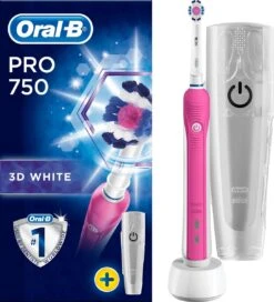 Oral B Oral-B PRO 750 - 3DWhite - Elektrische Tandenborstel - Inclusief Reisetui -Oral B Aanbiedingen Winkel 1089x1200 2