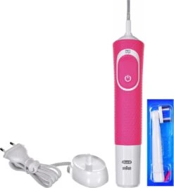Oral B Oral-B Vitality 100 Roze CrossAction - Elektrische Tandenborstel - Powered By Braun -Oral B Aanbiedingen Winkel 1109x1200