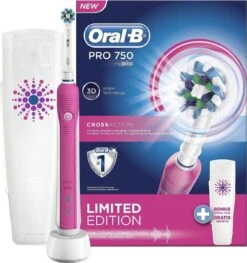 Oral B Oral-B PRO 750 - 3DWhite - Elektrische Tandenborstel - Inclusief Reisetui -Oral B Aanbiedingen Winkel 1128x1200
