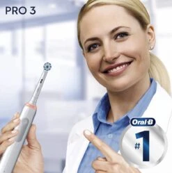 Oral B Oral-B Pro 3 - 3500 - Witte Elektrische Tandenborstel + Reisetui -Oral B Aanbiedingen Winkel 1188x1200