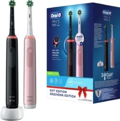 Oral B Oral-B Pro 3 - 3900 - Zwarte En Roze - Elektrische Tandenborstel -Oral B Aanbiedingen Winkel 1196x1200 4