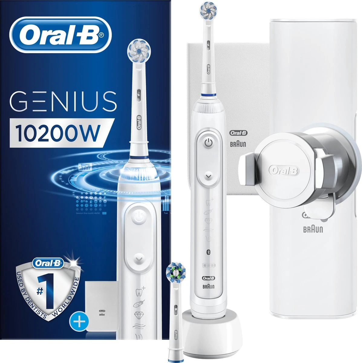Oral B Oral-B Genius 10200W - Elektrische Tandenborstel - Wit 6 Oral B Oral-B Genius 10200W - Elektrische Tandenborstel - Wit - Afbeelding 6