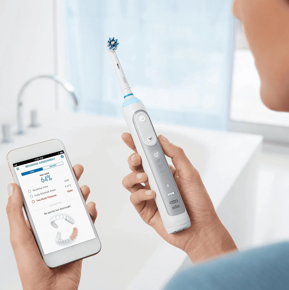 Oral B Oral-B Genius 8900 - Elektrische Tandenborstel Duoverpakking - Wit 8 Oral B Oral-B Genius 8900 - Elektrische Tandenborstel Duoverpakking - Wit - Afbeelding 8