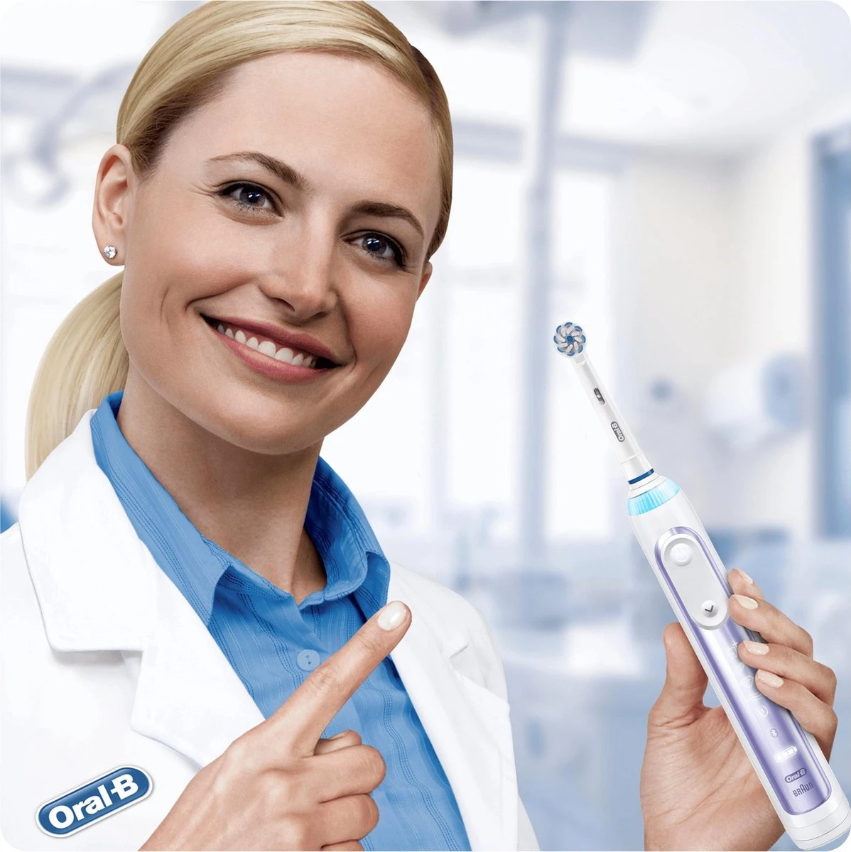 Oral B Oral-B Genius 10200W Orchid Purple Elektrische Tandenborstel Paars/Wit 11 Oral B Oral-B Genius 10200W Orchid Purple Elektrische Tandenborstel Paars/Wit - Afbeelding 11