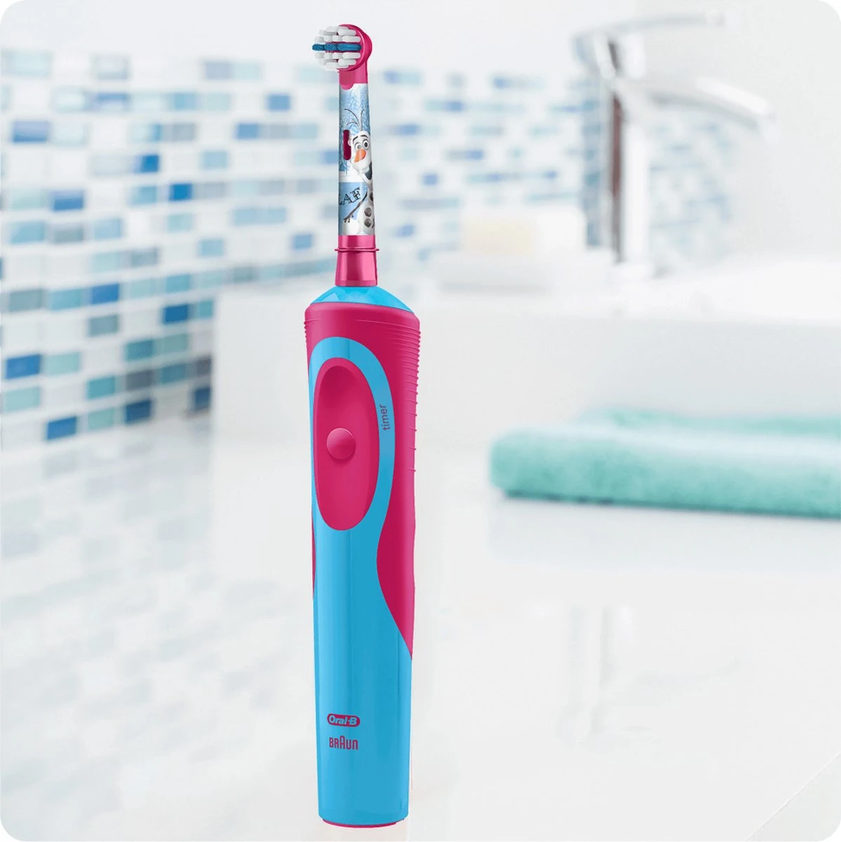 Oral B Oral-B Stages Power Kids Frozen - Elektrische Tandenborstel - 1 Handvat En 1 Opzetborstel 2 Oral B Oral-B Stages Power Kids Frozen - Elektrische Tandenborstel - 1 Handvat En 1 Opzetborstel - Afbeelding 2
