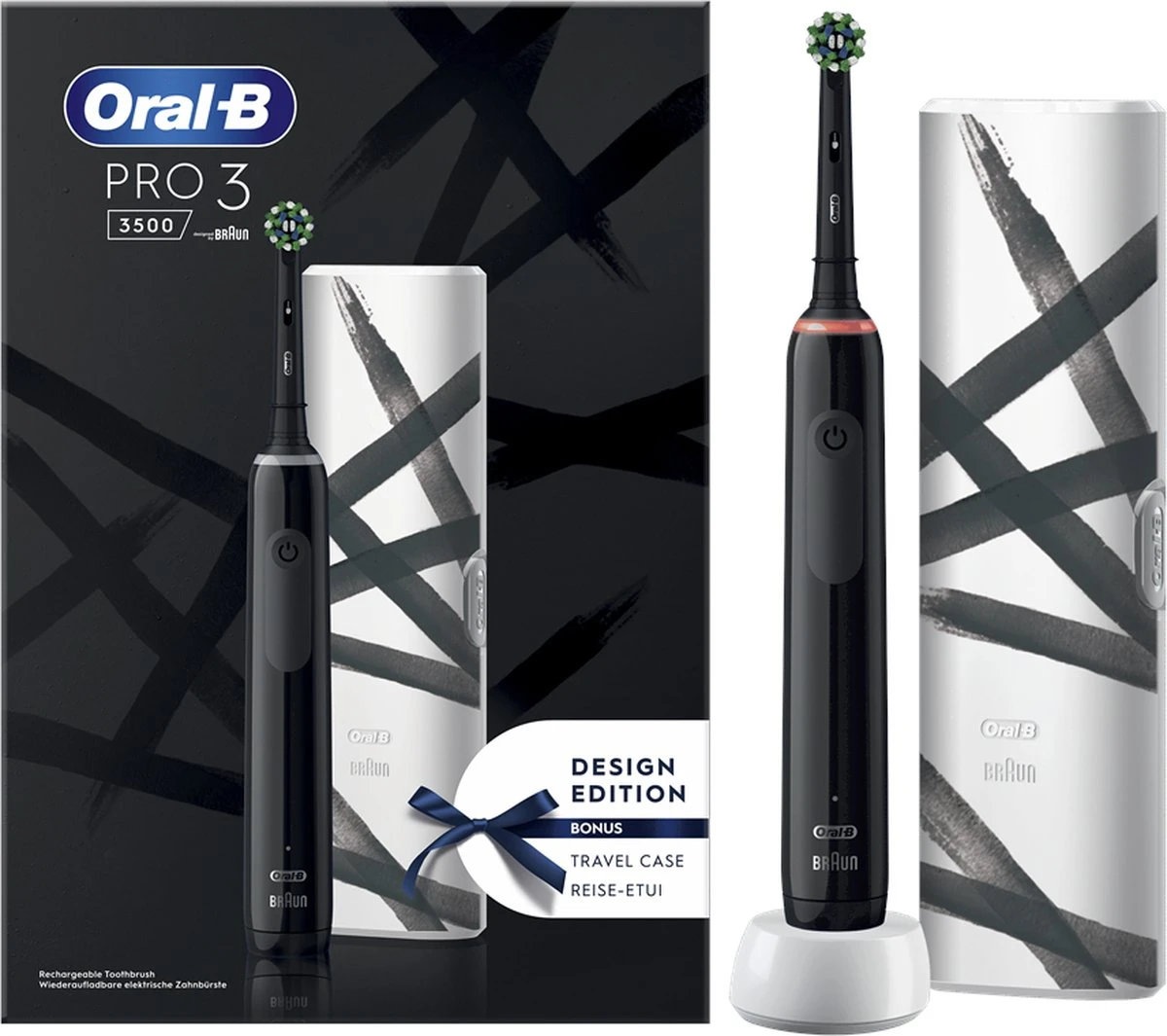 Oral B Oral-B Pro 3 3500 - Design Edition - Zwart 1 Oral B Oral-B Pro 3 3500 - Design Edition - Zwart