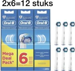 Oral B Precision Clean 12 Stuk. 2x6 -Oral B Aanbiedingen Winkel 1200x1137