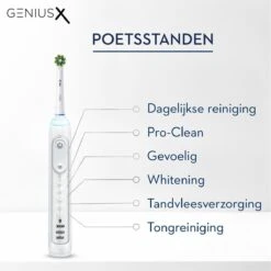 Oral B Oral-B Genius X - Wit - Elektrische Tandenborstel - Ontworpen Door Braun - 1 Handvat En 1 Opzetborstel -Oral B Aanbiedingen Winkel 1200x1198