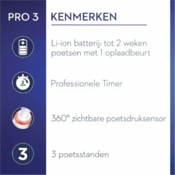 Oral B Oral-B Pro 3 3900 - Elektrische Tandenborstel - Duoverpakking 2 Stuks -Oral B Aanbiedingen Winkel 1200x1200 186