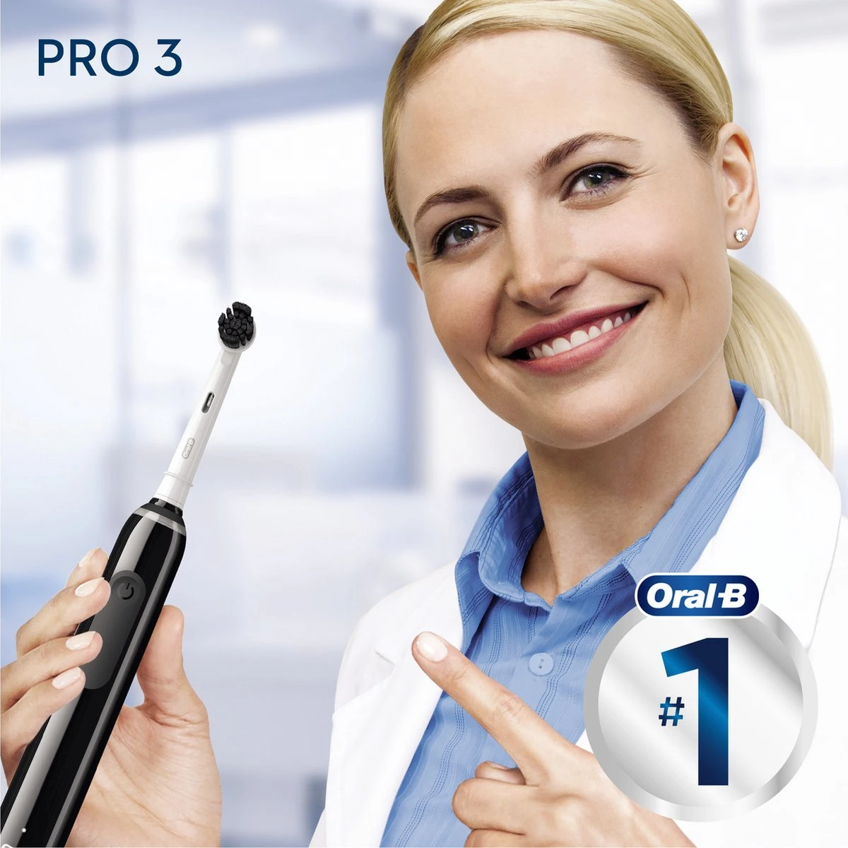 Oral B Oral-B Pro 3 - 3000 Pure Clean Zwart 7 Oral B Oral-B Pro 3 - 3000 Pure Clean Zwart - Afbeelding 7