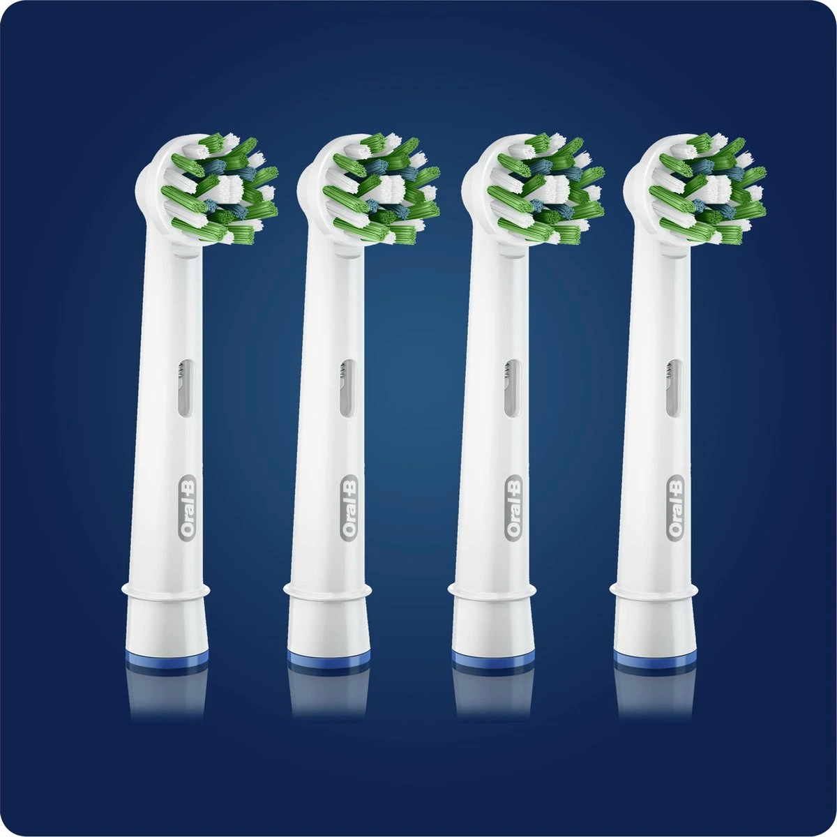 Oral B Oral-B CrossAction - Met CleanMaximiser-technologie - Opzetborstels - 4 Stuks 2 Oral B Oral-B CrossAction - Met CleanMaximiser-technologie - Opzetborstels - 4 Stuks - Afbeelding 2