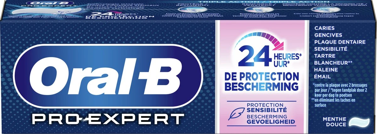 Oral B Oral-B Pro-Expert Bescherming Gevoelige Tanden Tandpasta - Voordeelverpakking 12 X 75ml 7 Oral B Oral-B Pro-Expert Bescherming Gevoelige Tanden Tandpasta - Voordeelverpakking 12 X 75ml - Afbeelding 7