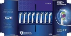 Oral B Oral-B 3D White - Met CleanMaximiser-technologie - Opzetborstels - 8 Stuks - Brievenbusverpakking -Oral B Aanbiedingen Winkel 1200x624