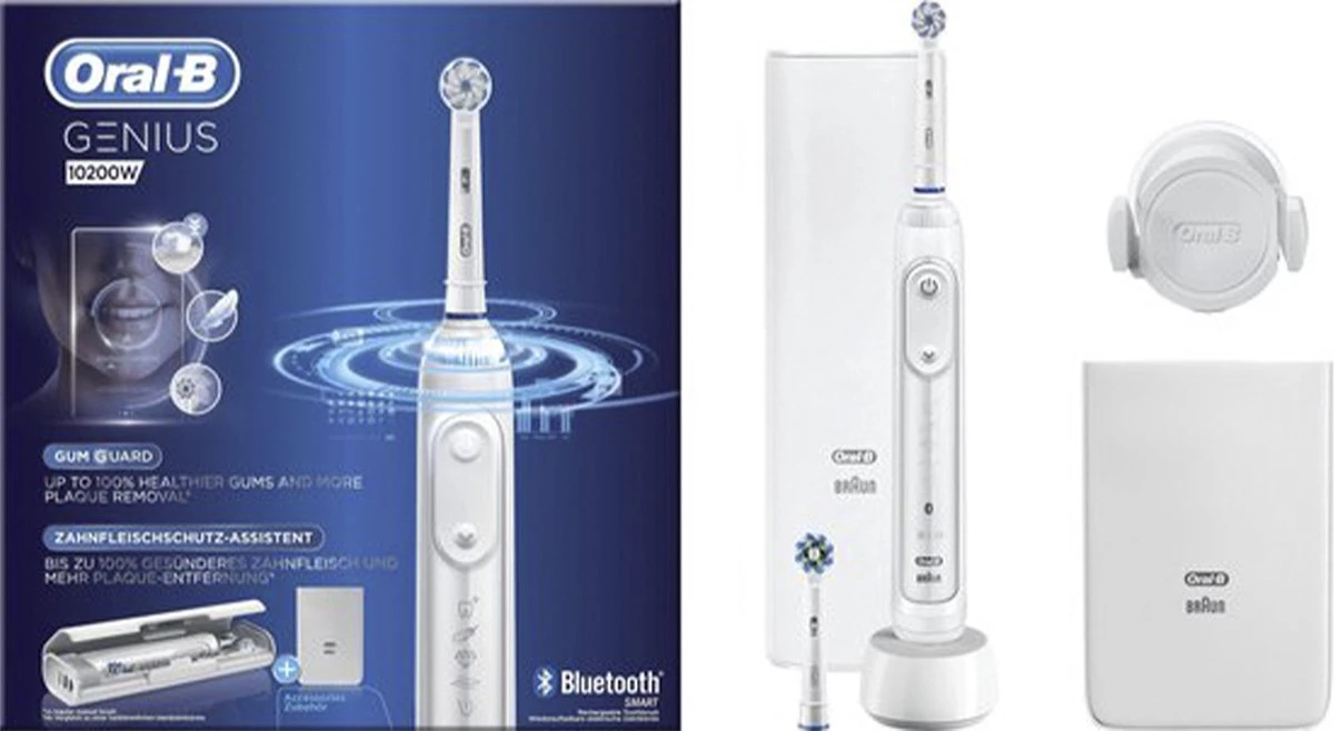 Oral B Oral-B Genius 10200W - Elektrische Tandenborstel - Wit 1 Oral B Oral-B Genius 10200W - Elektrische Tandenborstel - Wit