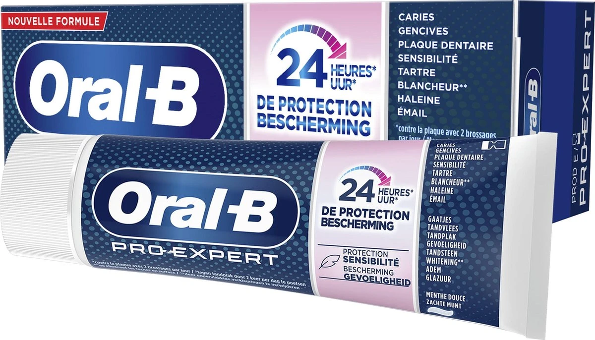 Oral B Oral-B Pro-Expert Bescherming Gevoelige Tanden Tandpasta - Voordeelverpakking 12 X 75ml 3 Oral B Oral-B Pro-Expert Bescherming Gevoelige Tanden Tandpasta - Voordeelverpakking 12 X 75ml - Afbeelding 3