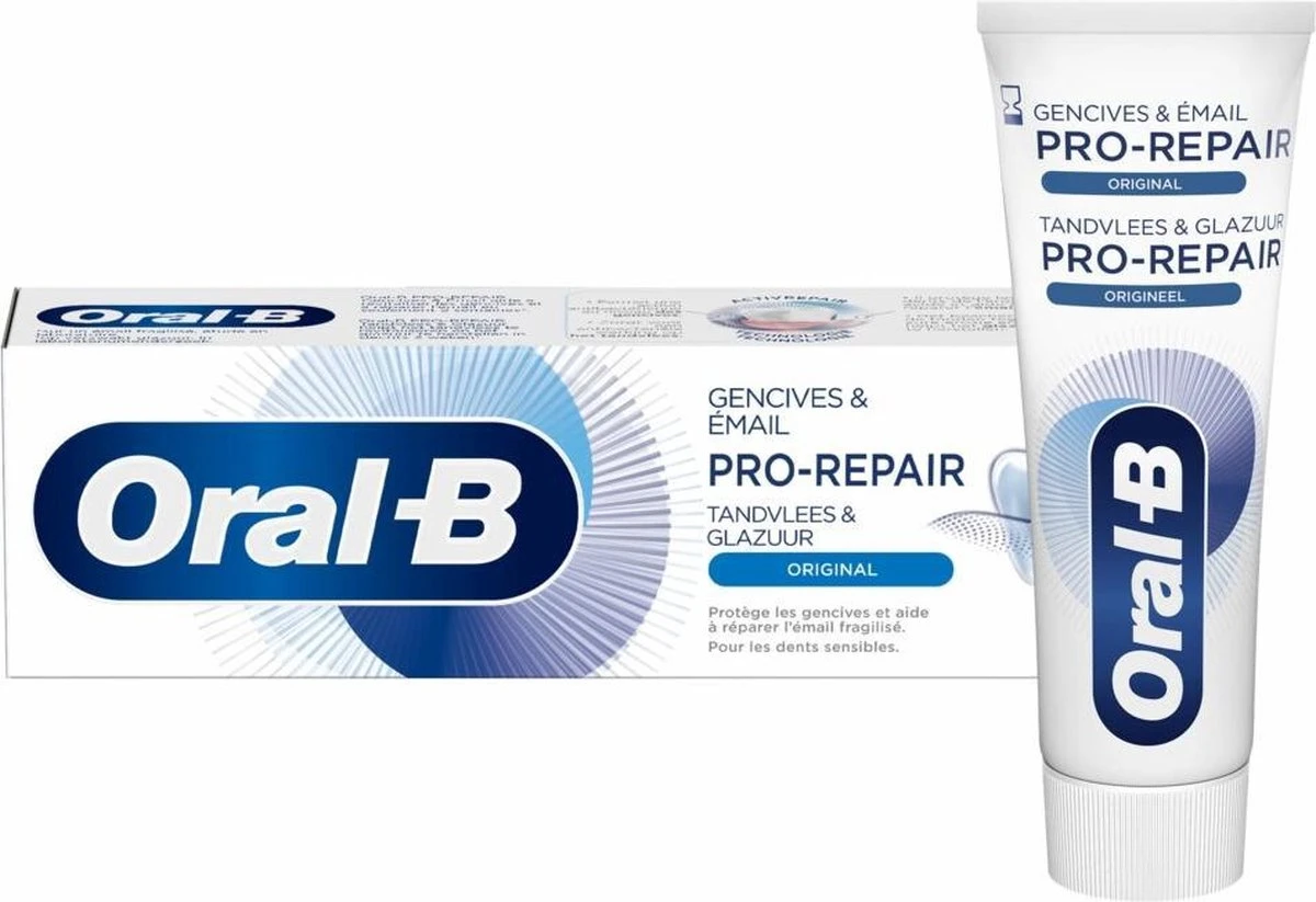 Oral B Oral-B Tandpasta Tandvlees & Glazuur Repair Origineel 75 Ml 1 Oral B Oral-B Tandpasta Tandvlees & Glazuur Repair Origineel 75 Ml