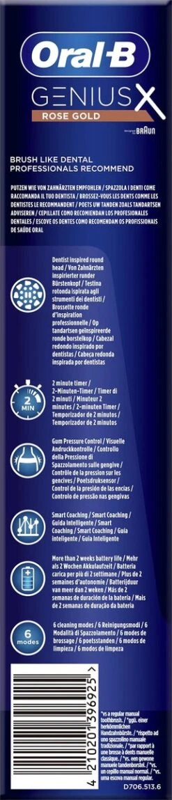 Oral B Oral-B Genius X Elektrische Tandenborstel Rosegold -Oral B Aanbiedingen Winkel 258x1200 2