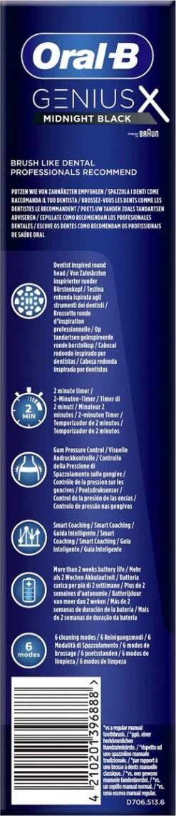 Oral B Oral-B Genius X - Special Editie - Zwart - Elektrische Tandenborstel - 1 Handvat En 1 Opzetborstel 14 Oral B Oral-B Genius X - Special Editie - Zwart - Elektrische Tandenborstel - 1 Handvat En 1 Opzetborstel -Oral B Aanbiedingen Winkel 259x1200 2