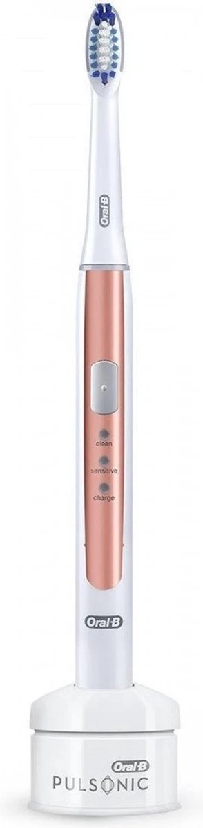 Oral B Pulsonic Slim 1100 Elektrische Tandenborstel Wit/Rosé 1 Oral B Pulsonic Slim 1100 Elektrische Tandenborstel Wit/Rosé