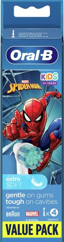 Oral B Oral-B Kids Opzetborstels Met Marvel Spider-Man-figuren, 4 Stuks -Oral B Aanbiedingen Winkel 318x1200 1