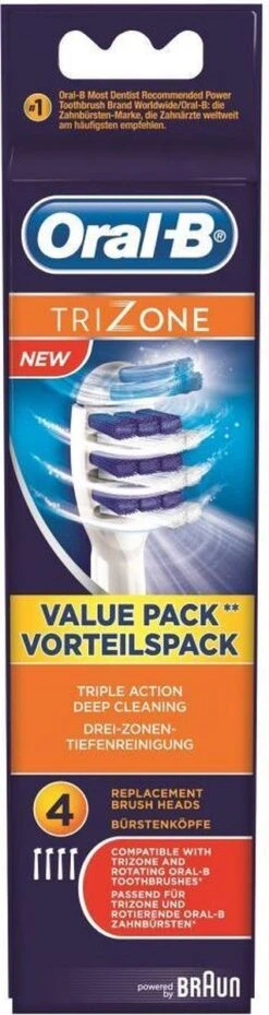Oral B Oral-B TriZone - Opzetborstels - 4 Stuks -Oral B Aanbiedingen Winkel 319x1200