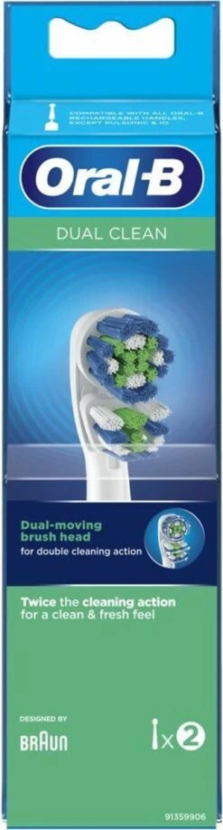 Oral B Oral-B Dual Clean - Opzetborstels - 2 Stuks -Oral B Aanbiedingen Winkel 323x1200 3
