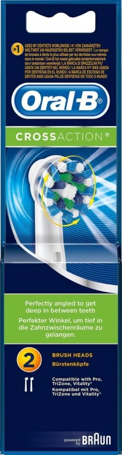 Oral B Oral-B Cross Action EB50 - 2 Stuks - Opzetborstels -Oral B Aanbiedingen Winkel 324x1200