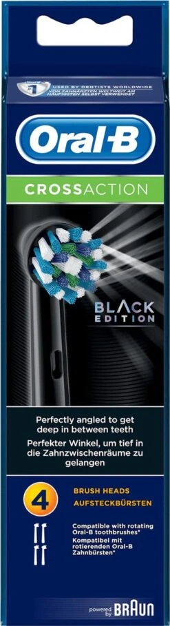 Oral B Oral-B CrossAction Zwart Opzetborstels - 4 Stuks -Oral B Aanbiedingen Winkel 326x1200 3