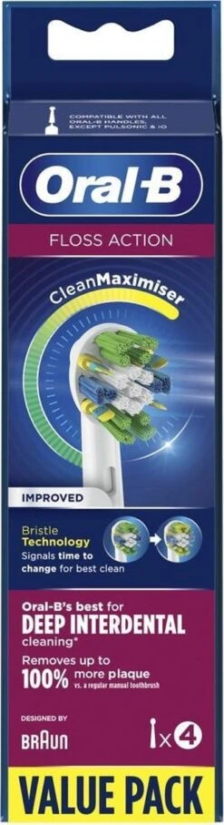 Oral B Oral-B FlossAction - Met CleanMaximiser-technologie - Opzetborstels - 4 Stuks -Oral B Aanbiedingen Winkel 327x1200 17