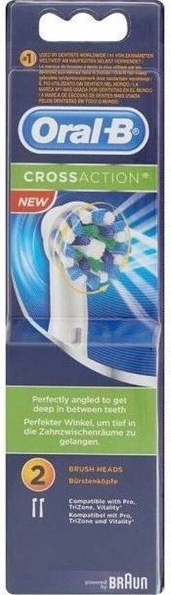 Oral B Oral-B Cross Action EB50 - 2 Stuks - Opzetborstels -Oral B Aanbiedingen Winkel 345x1200