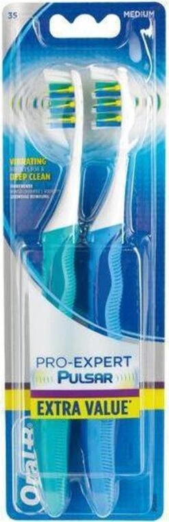 Oral B Oral-B Pro-Expert Pulsar 35M - 2 Tandenborstels - Handtandenborstel -Oral B Aanbiedingen Winkel 389x1200