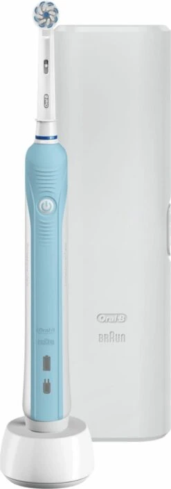 Oral B Oral-B PRO750 Sensi UltraThin - Elektrische Tandenborstel - Inclusief Reisetui -Oral B Aanbiedingen Winkel 421x1200