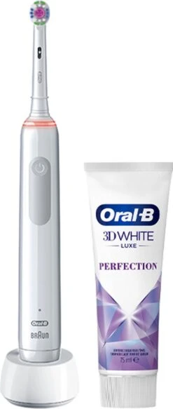 Oral B Oral-B PRO 3 3800 3D-White Elektrische Tandenborstel Wit + Tandpasta -Oral B Aanbiedingen Winkel 508x1200