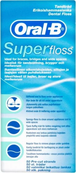 Oral B Superfloss 12 X 50 Stuks - Flosdraad - Voordeelverpakking 6 Oral B Superfloss 12 X 50 Stuks - Flosdraad - Voordeelverpakking -Oral B Aanbiedingen Winkel 530x1200 1