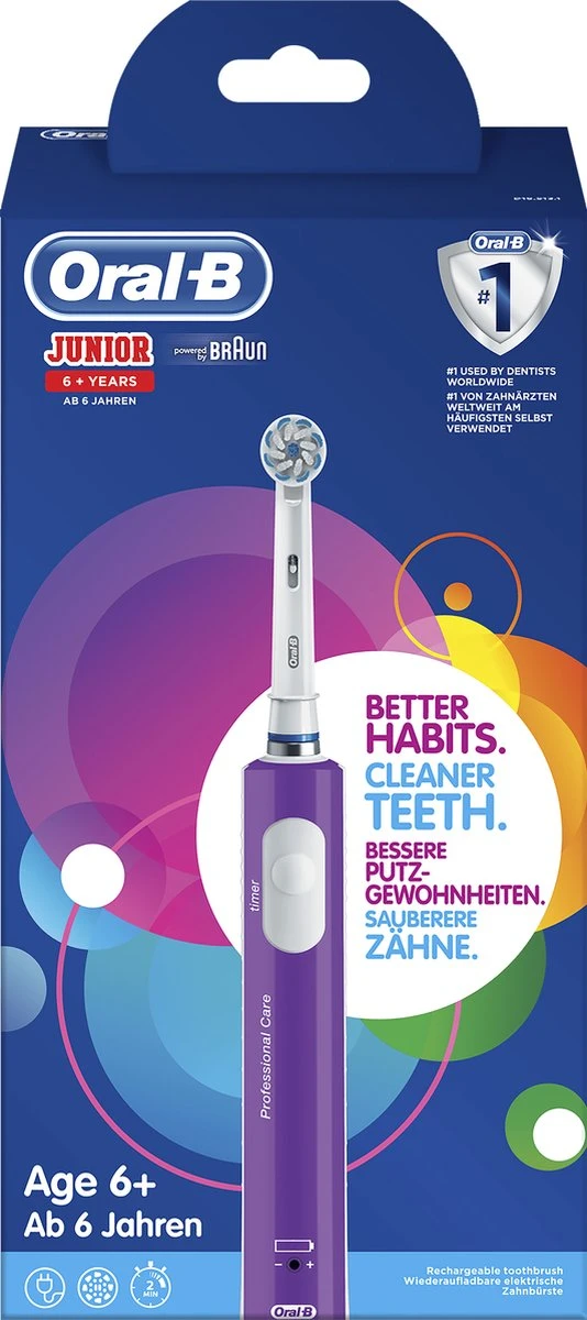 Oral B Oral-B Junior - Elektrische Tandenborstel - Paars 13 Oral B Oral-B Junior - Elektrische Tandenborstel - Paars - Afbeelding 13
