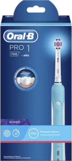 Oral B Oral-B Pro 1 700 - Oplaadbare Elektrische Tandenborstel - Powered By Braun - Blauw -Oral B Aanbiedingen Winkel 539x1200