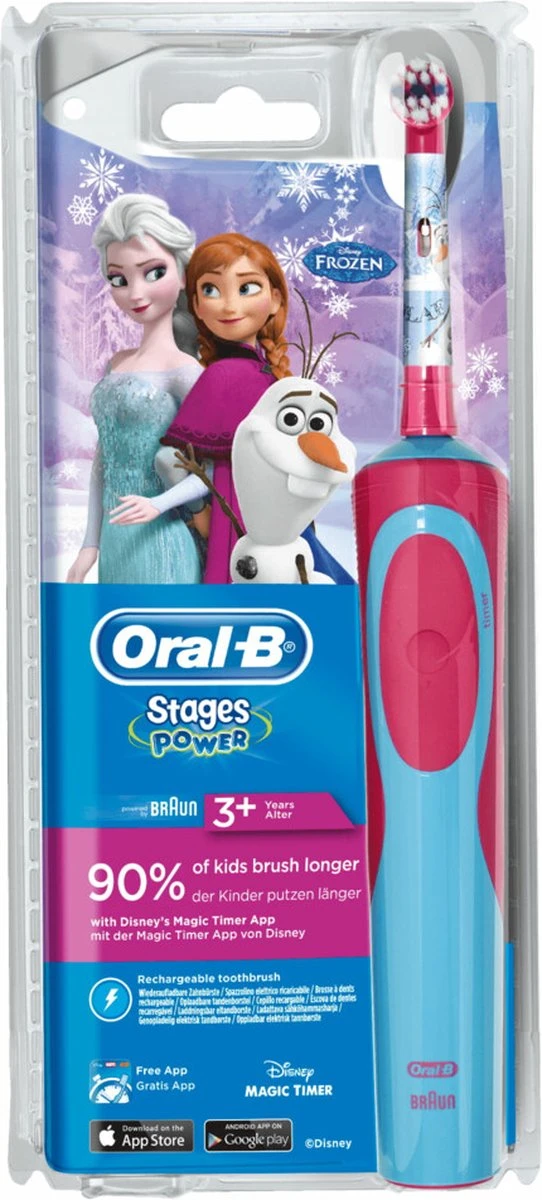 Oral B Oral-B Stages Power Kids Frozen - Elektrische Tandenborstel - 1 Handvat En 1 Opzetborstel 14 Oral B Oral-B Stages Power Kids Frozen - Elektrische Tandenborstel - 1 Handvat En 1 Opzetborstel - Afbeelding 14