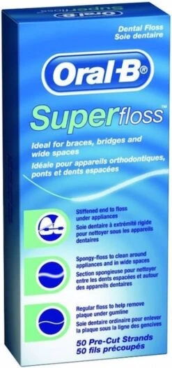 Oral B Oral-B Superfloss - 50 Stuks - Flosdraad 16 Oral B Oral-B Superfloss - 50 Stuks - Flosdraad -Oral B Aanbiedingen Winkel 564x1200