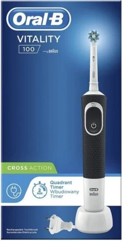 Oral B Oral-B Vitality 100 CrossAction Zwart - Elektrische Tandenborstel -Oral B Aanbiedingen Winkel 607x1200 1