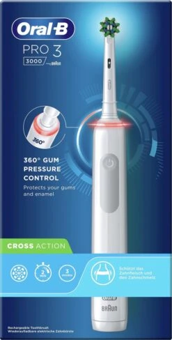 Oral B Oral-B Pro 3 3000 - Wit - Elektrische Tandenborstel - Ontworpen Door Braun - 1 Handvat En 1 Opzetborstel -Oral B Aanbiedingen Winkel 607x1200 2