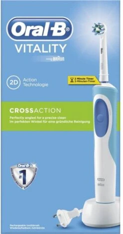 Oral B Oral-B Vitality CrossAction - Elektrische Tandenborstel - Blauw, Wit -Oral B Aanbiedingen Winkel 633x1200