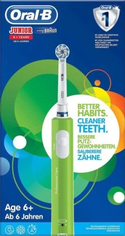 Oral B Oral-B Junior 6+ - Elektrische Tandenborstel - Paars & Groen DUOSET -Oral B Aanbiedingen Winkel 635x1200 1