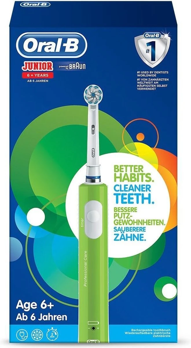 Oral B Oral-B Junior - Elektrische Tandenborstel - Groen 12 Oral B Oral-B Junior - Elektrische Tandenborstel - Groen - Afbeelding 12