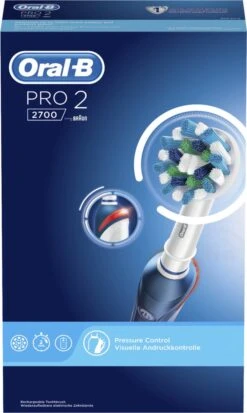 Oral B Oral-B Pro 2 2700 CrossAction - Elektrische Tandenborstel - Blauw, Wit -Oral B Aanbiedingen Winkel 717x1200