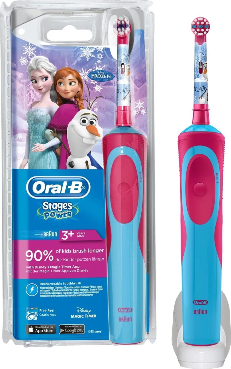 Oral B Oral-B Stages Power Kids Frozen - Elektrische Tandenborstel - 1 Handvat En 1 Opzetborstel 15 Oral B Oral-B Stages Power Kids Frozen - Elektrische Tandenborstel - 1 Handvat En 1 Opzetborstel - Afbeelding 15