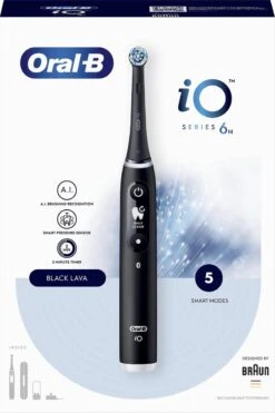 Oral B IO 6N - SMILE Black Lava Elektrische Tandenborstel Ontworpen Door Braun -Oral B Aanbiedingen Winkel 800x1200 1