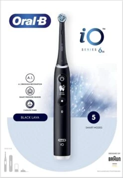 Oral B IO 6N - SMILE Black Lava Elektrische Tandenborstel Ontworpen Door Braun -Oral B Aanbiedingen Winkel 832x1200 2