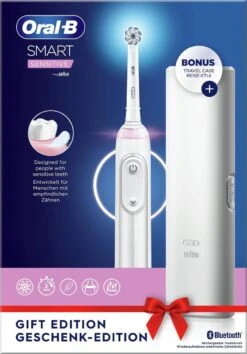 Oral B Oral-B Smart Sensitive - Elektrische Tandenborstel - Ontworpen Door Braun - 1 Handvat En 1 Opzetborstel -Oral B Aanbiedingen Winkel 837x1200