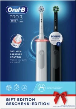 Oral B Oral-B Pro 3 3900 - Elektrische Tandenborstel - Duoverpakking 2 Stuks -Oral B Aanbiedingen Winkel 838x1200